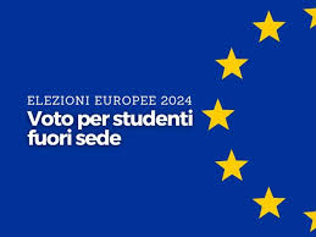 Elezioni Europee dell'8-9 giugno 2024 - VOTO STUDENTI FUORI SEDE
