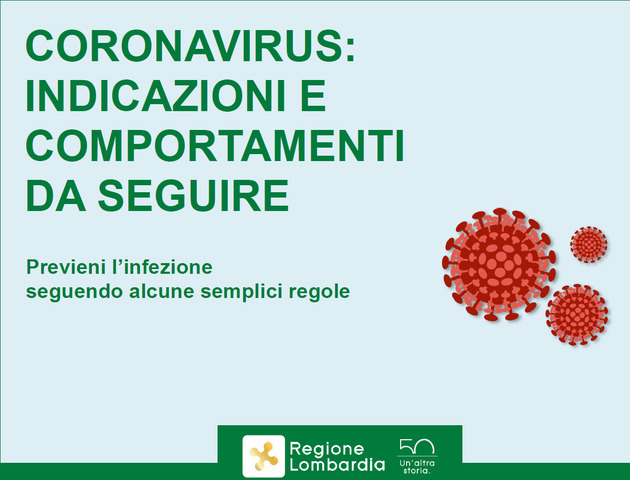 Coronavirus: indicazioni e comportamenti da seguire